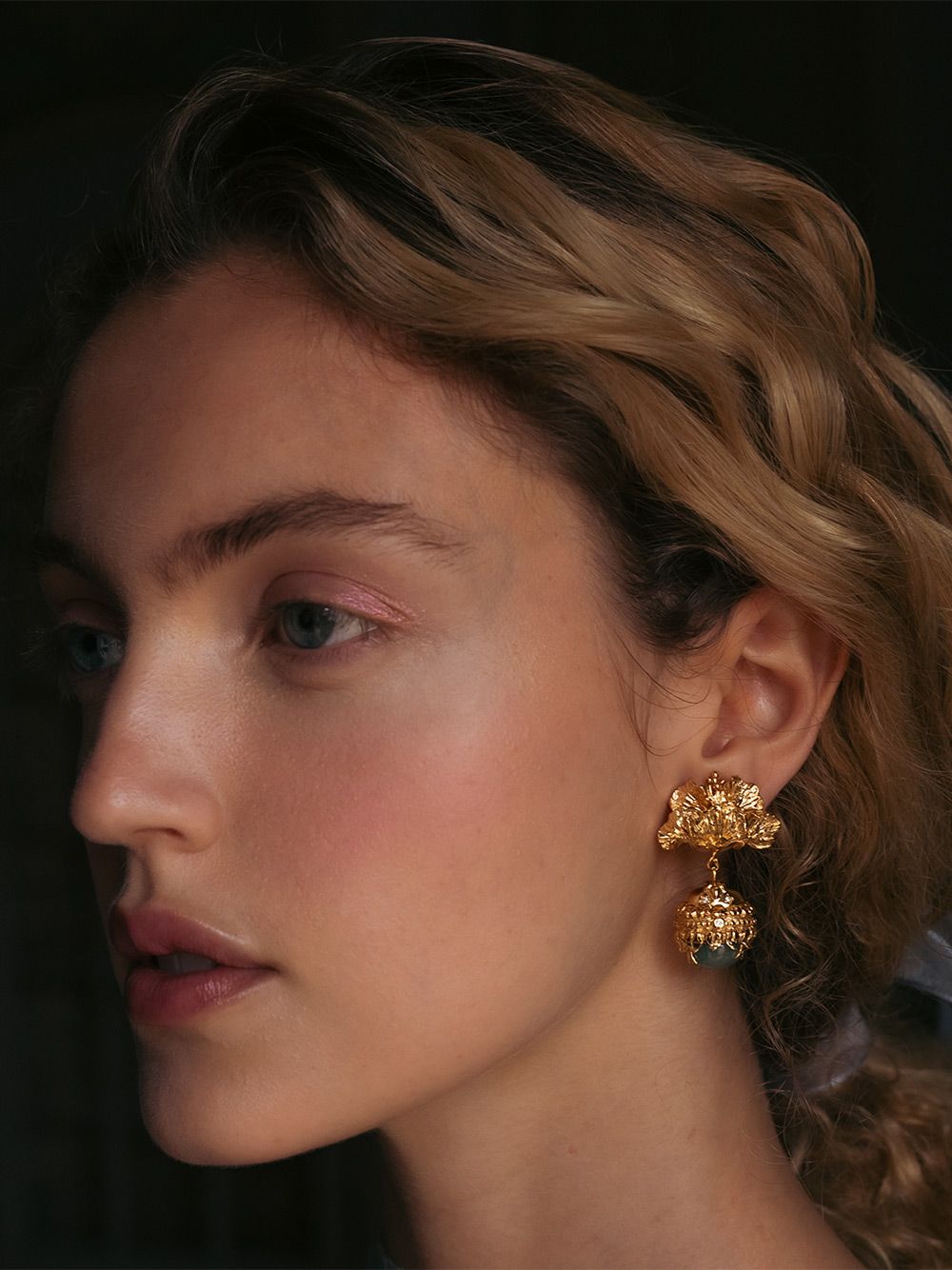 Camélia Passion M Earring