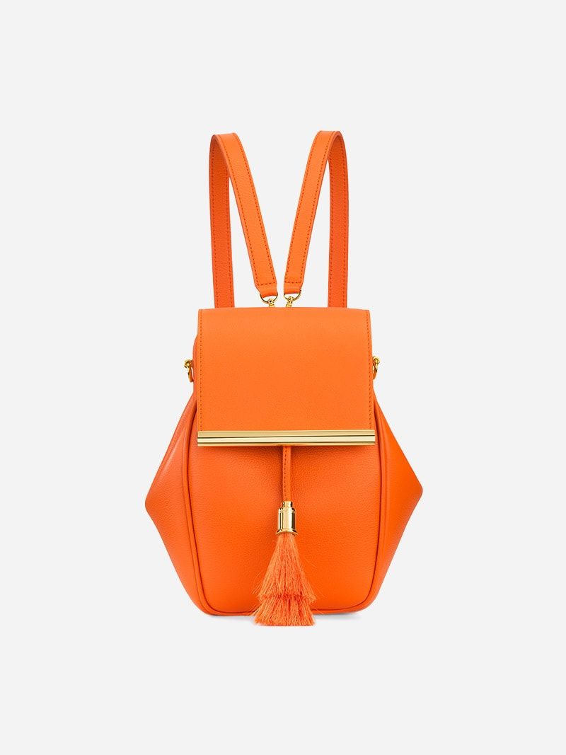 Cylana Orange Backpack | Âme Moi