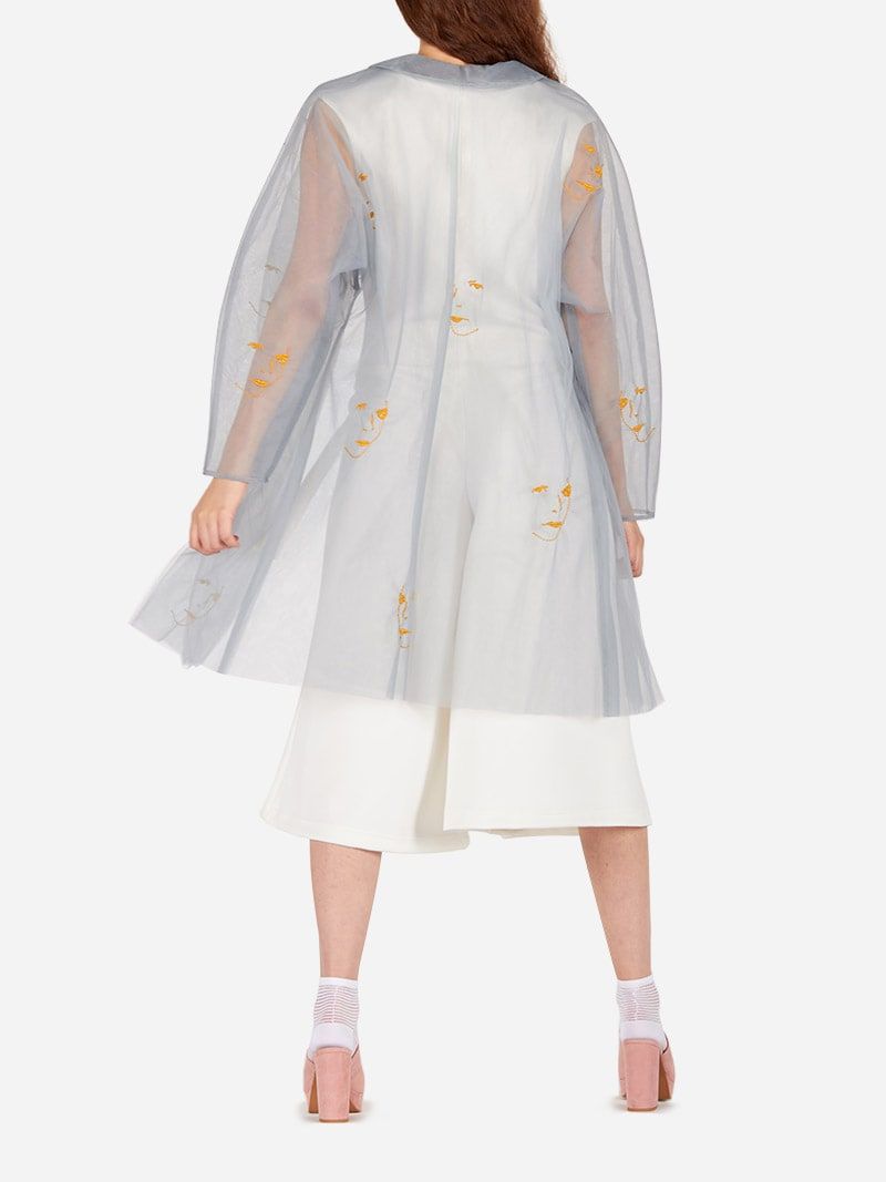 Embroidered Tulle Coat | Liliana Afonso