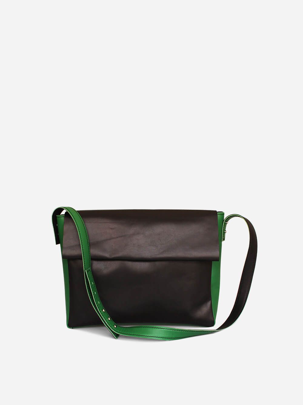 Francis Black and Green Shoulder Bag | Tomaz