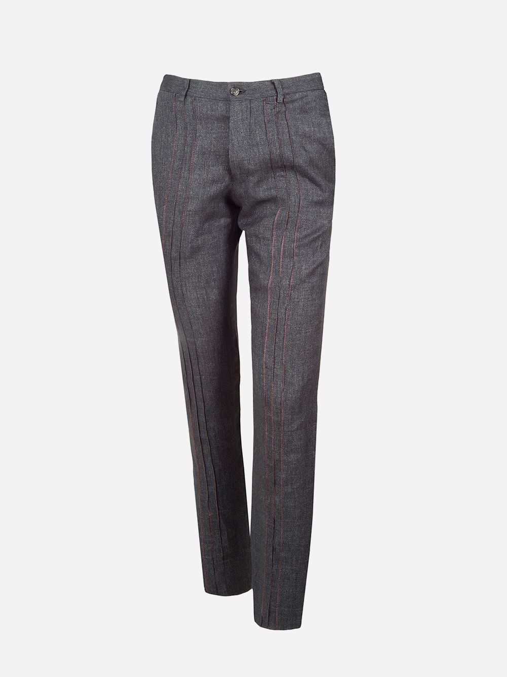 Grey Ribs Trousers | Nair Xavier