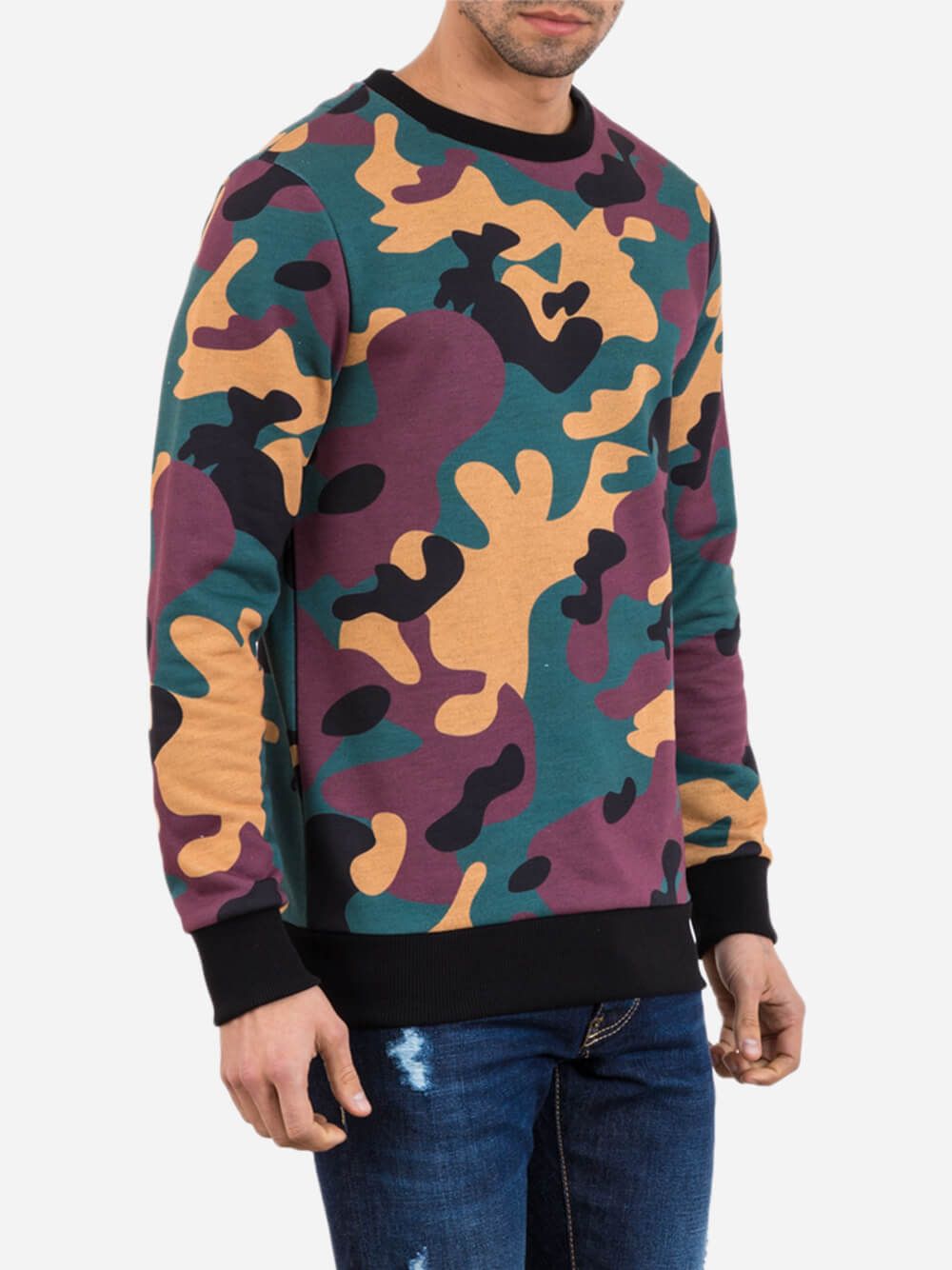 Camuflated Multicolor Sweater | Inimigo Clothing
