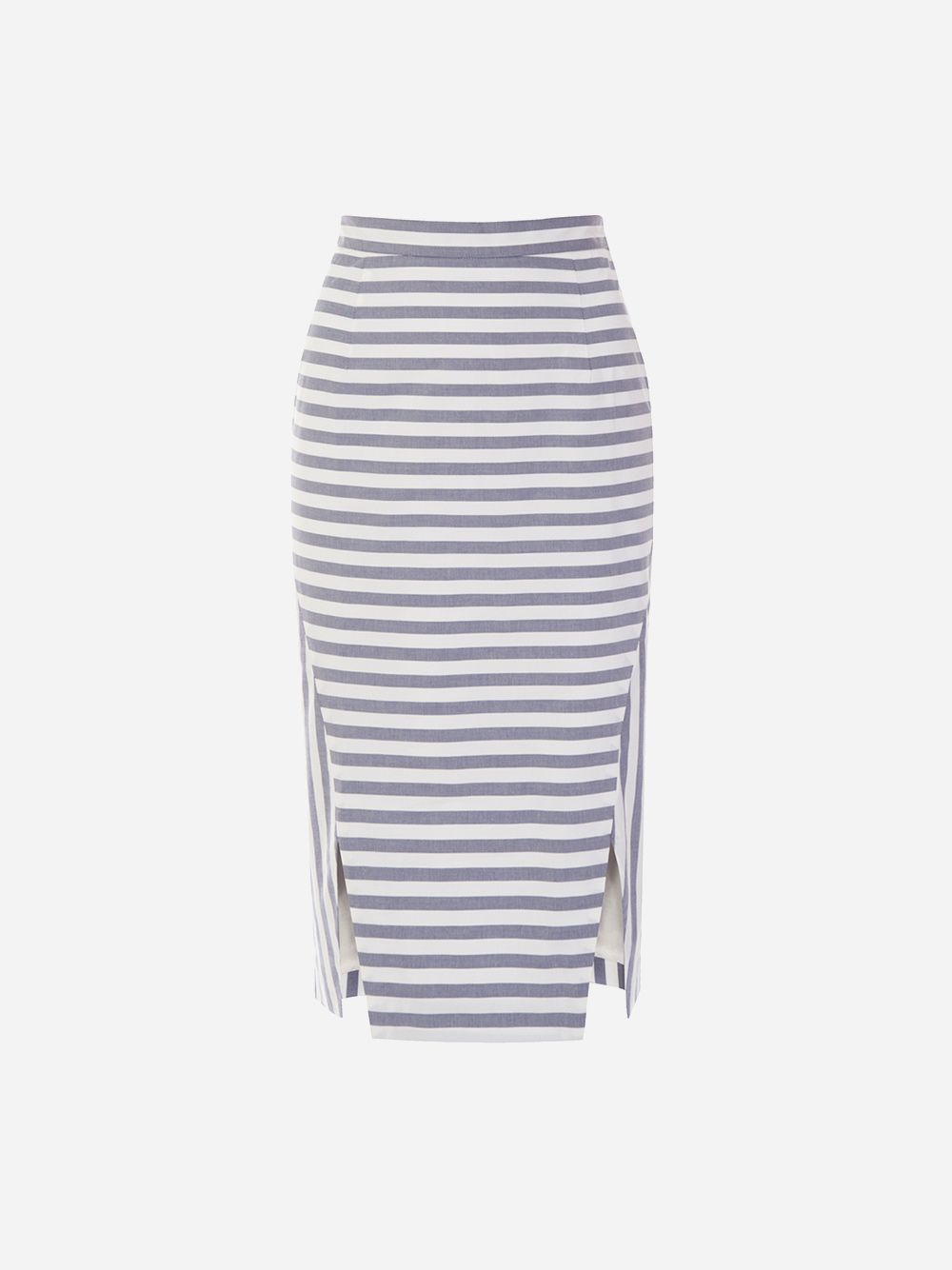 Blue Stripes Skirt Isleta | Imauve