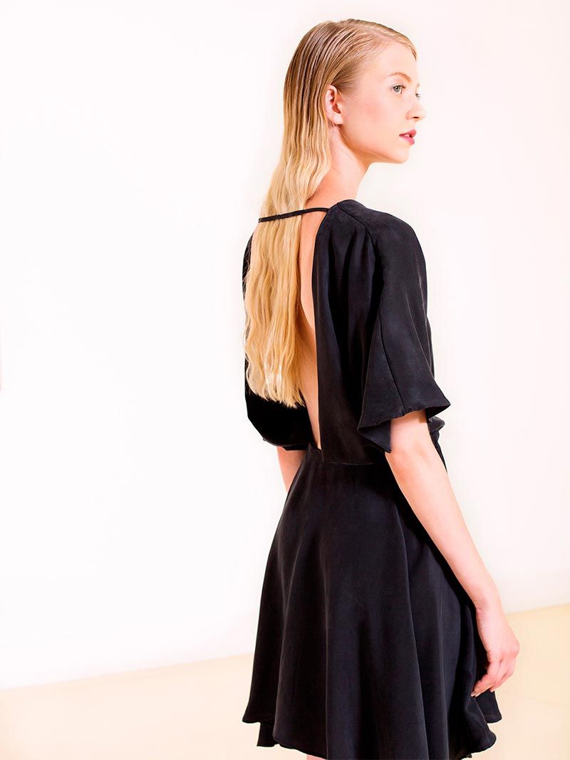Black Kimono Dress | Imauve