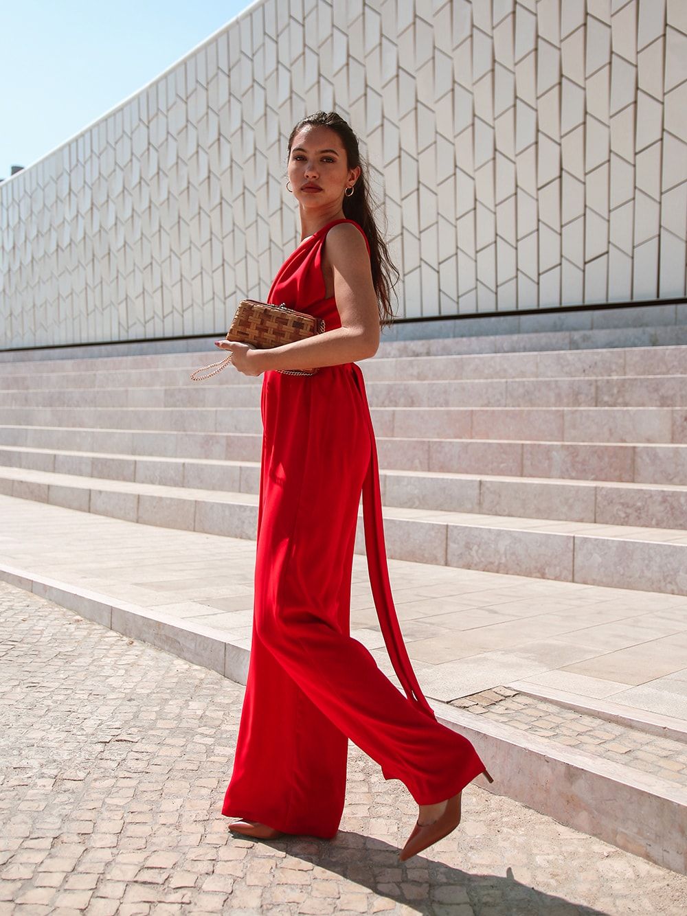 Red Jumpsuit Isabella | Dress Up