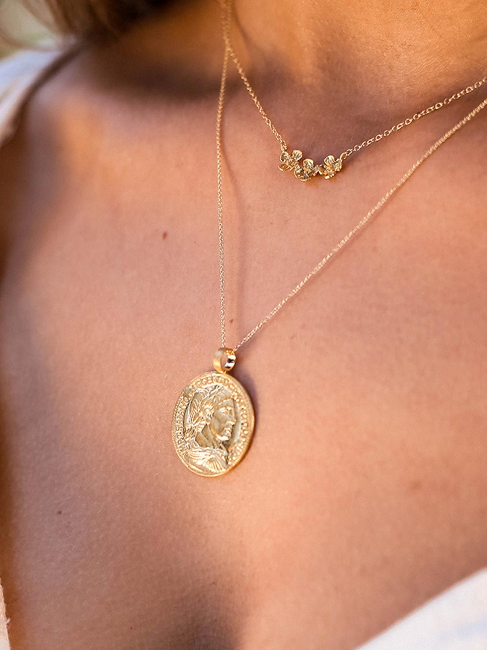 Roman Coin Necklace | Mesh Jewellery 