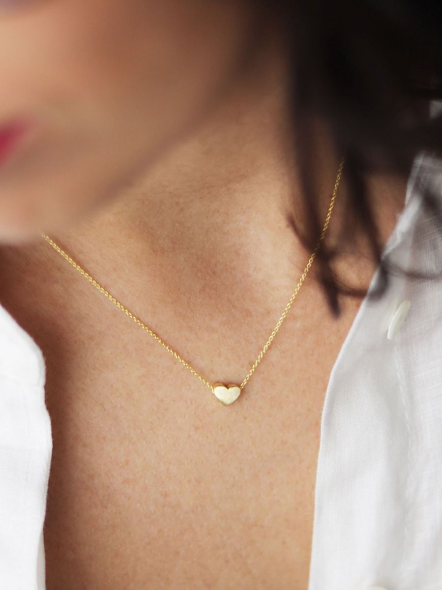 Colar Full Coração Dourado | Coquine Jewelry