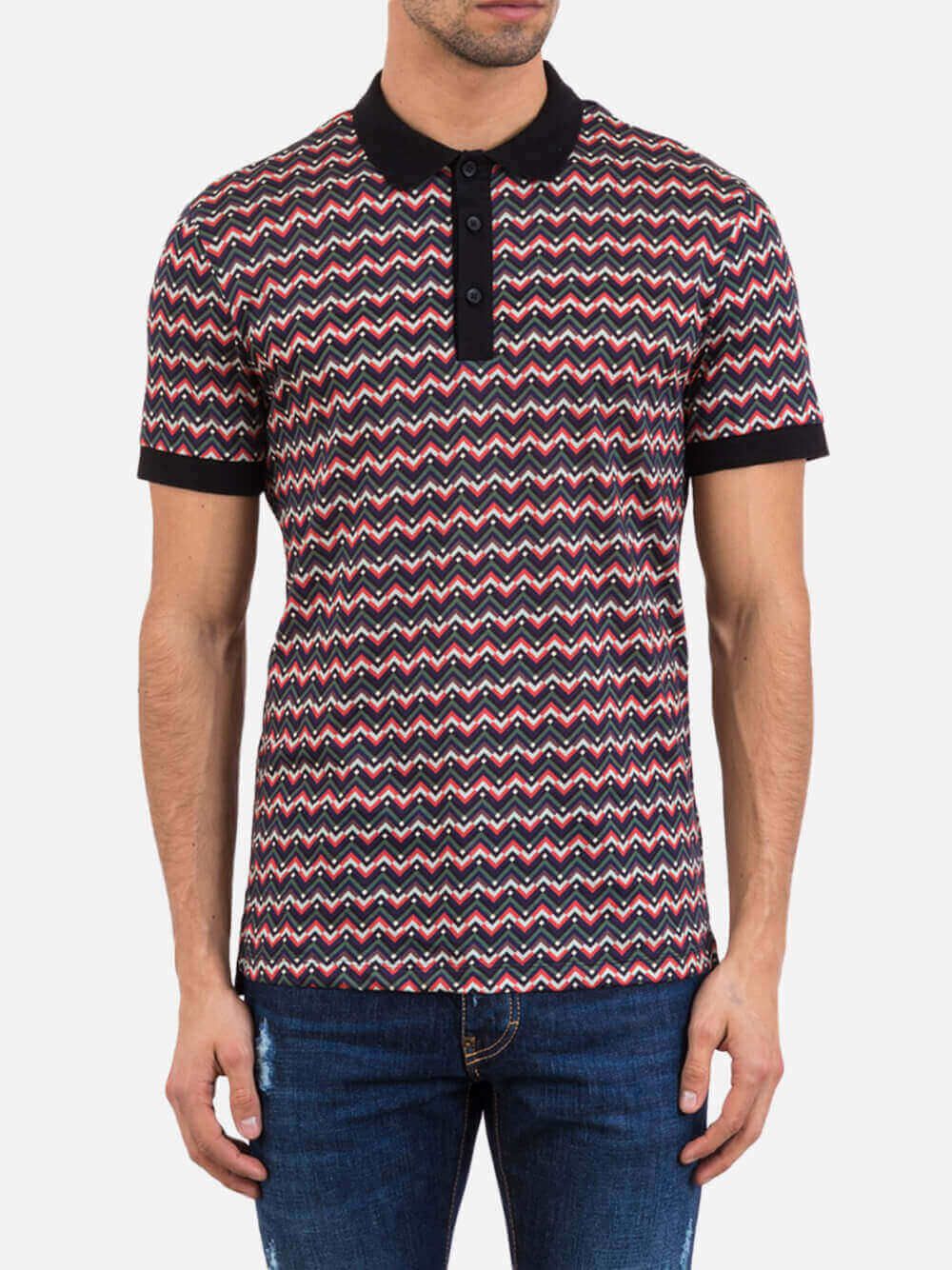 Triangle Lines Polo Shirt | Inimigo Clothing