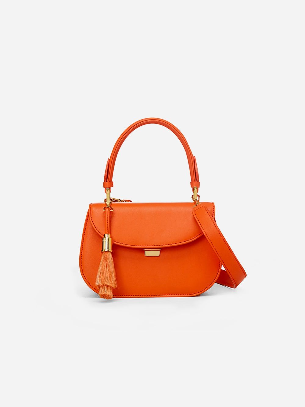 Isabella Orange Crossbody Bag | Âme Moi