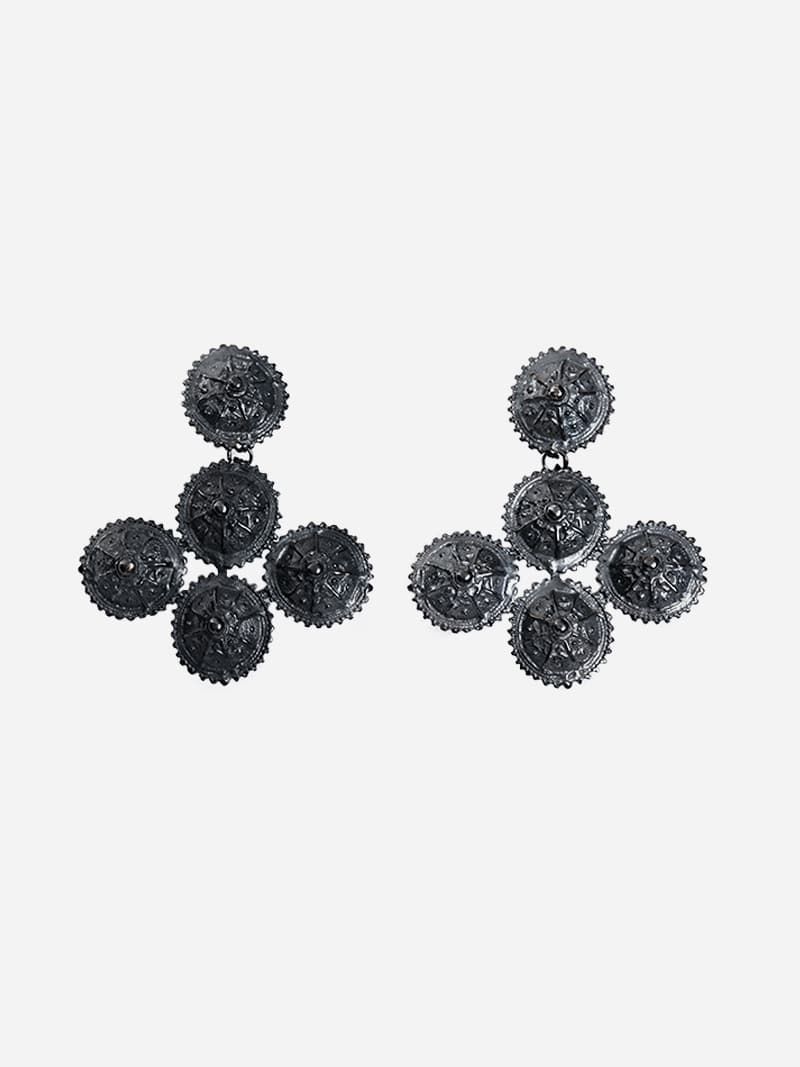 Oxidised Sterling Silver Earrings | Joana Mota Capitão