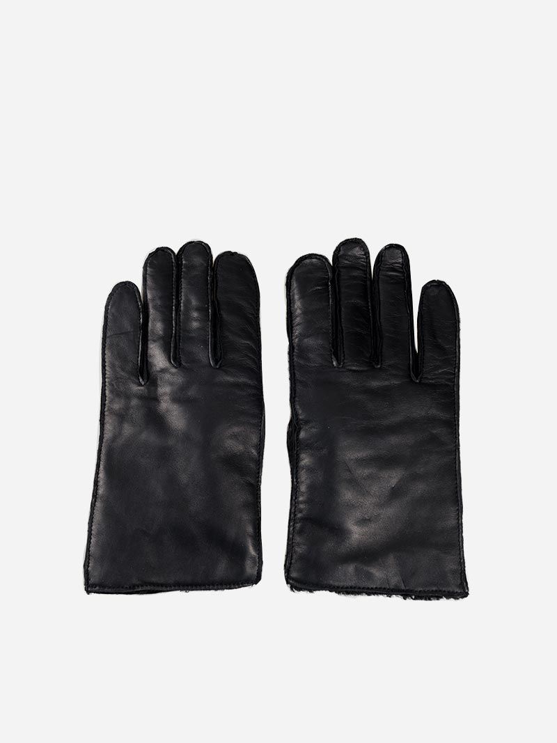 Poldi Leather Black Gloves | Ina Koelln