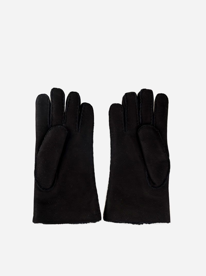 Poldi Suede Black Gloves | Ina Koelln