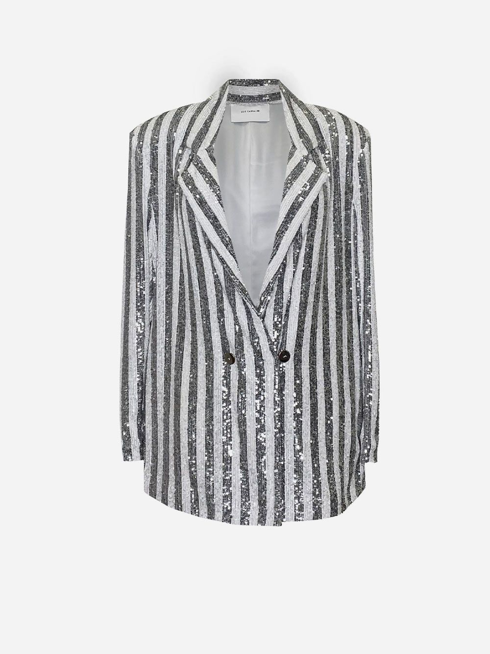 Double Breasted Sequins Oversize Blazer 
