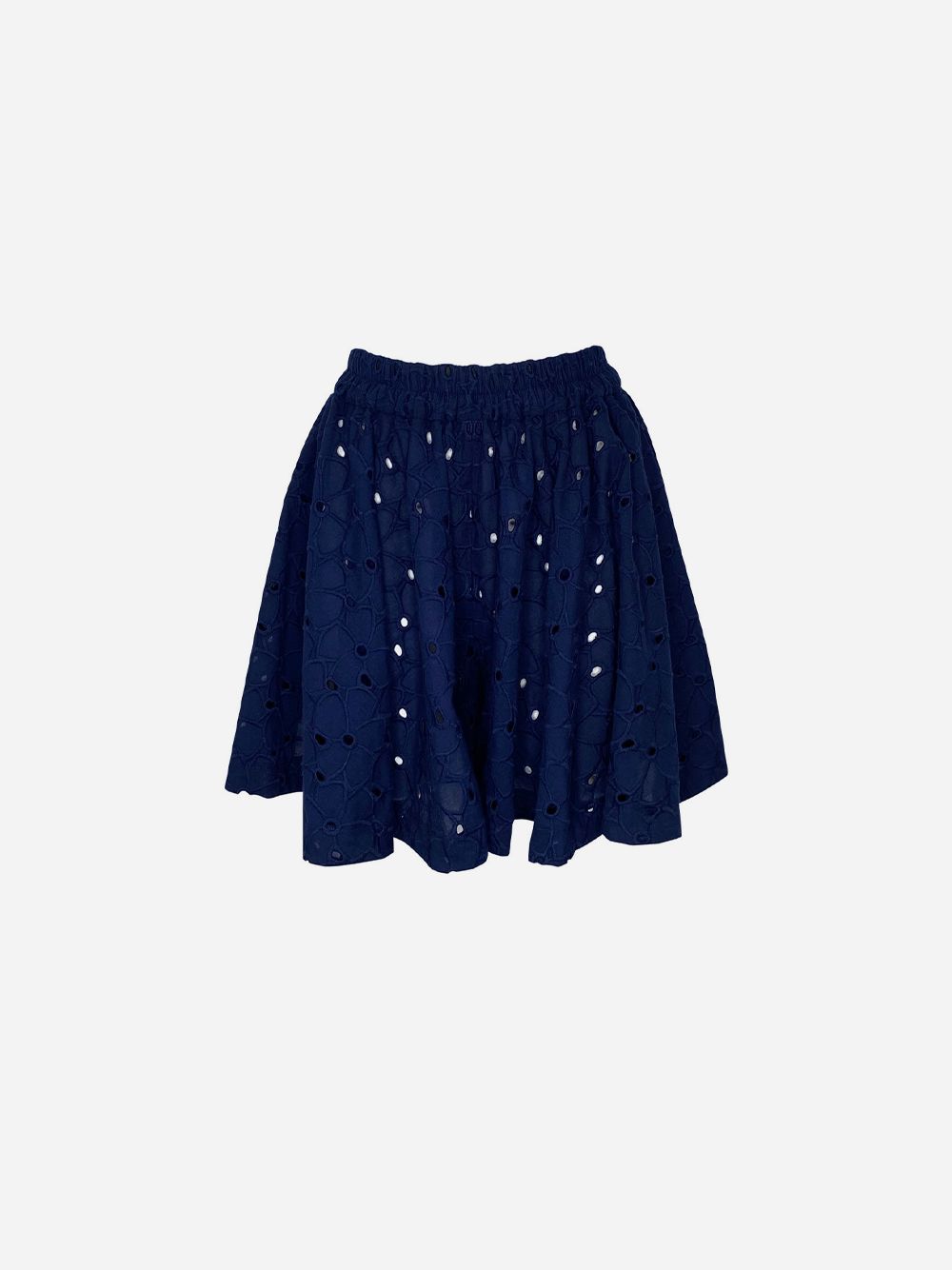 Blue Godé Shorts with Side Opening 