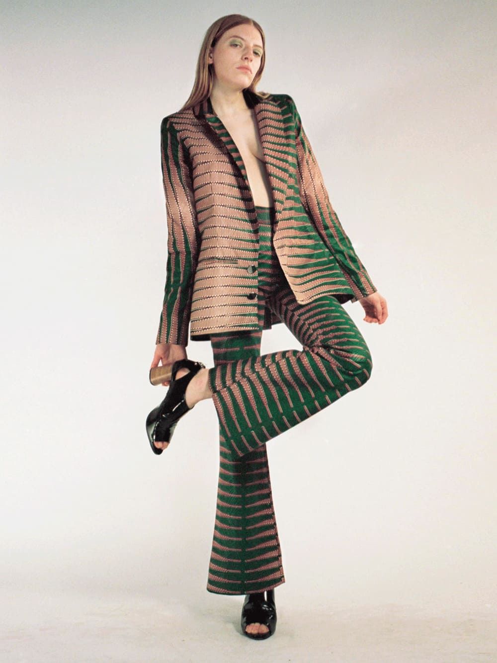 Simone Serpent Vert Trousers | Fou