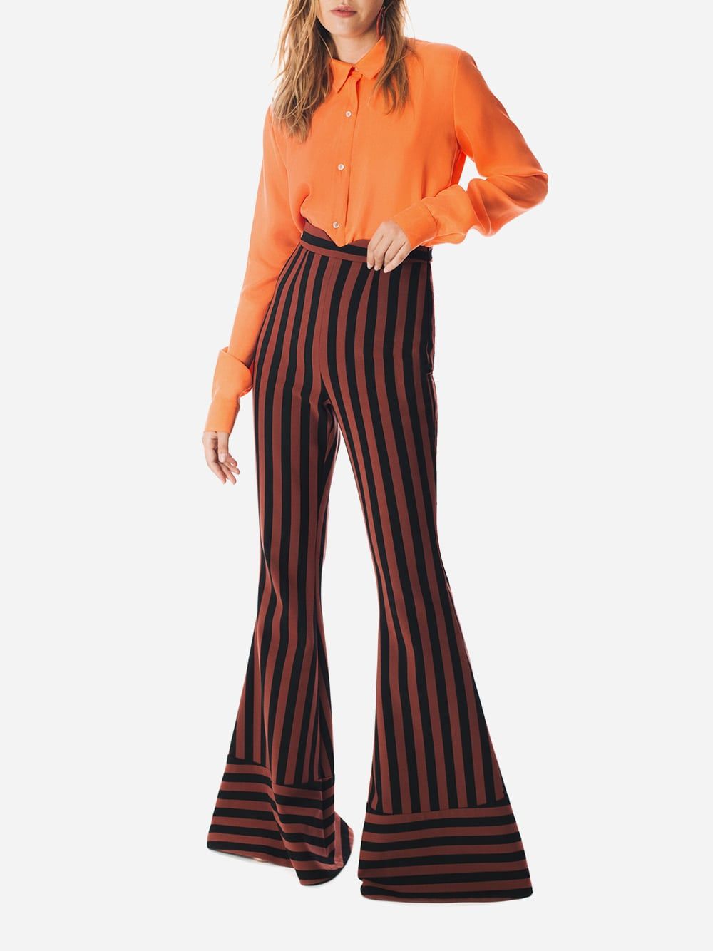Brick Stripes Trousers Wayuu | Imauve 