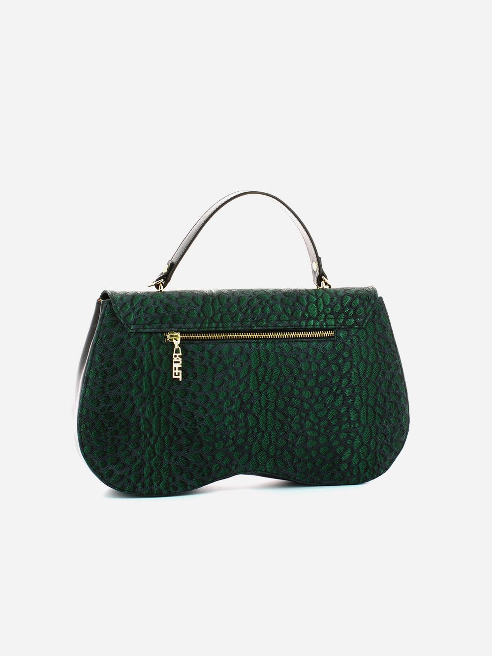 Green Leopard Handbag