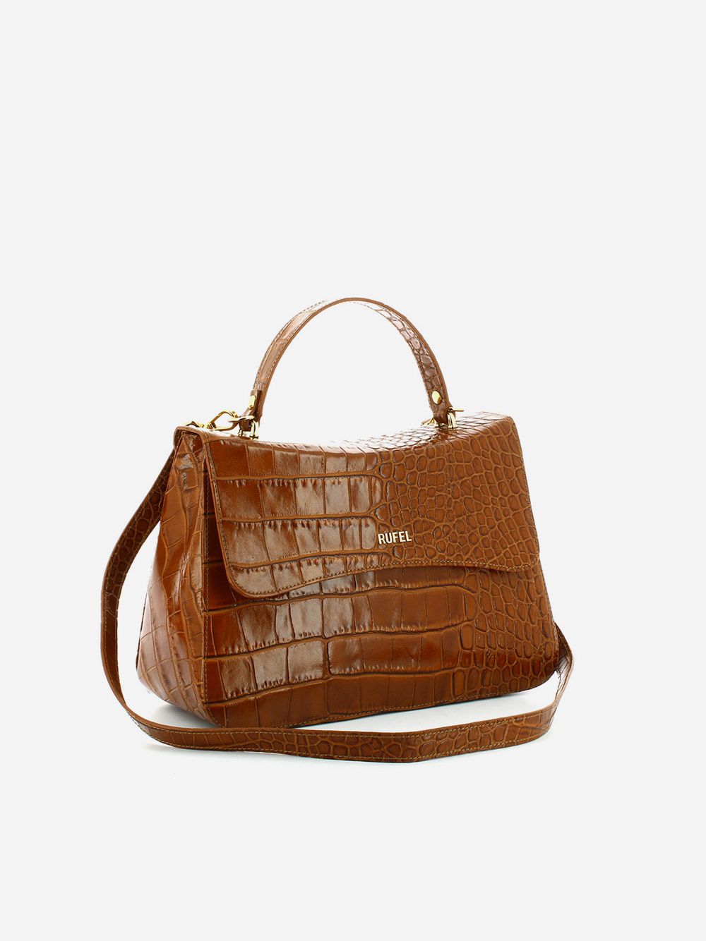 Croco Leather Handbag