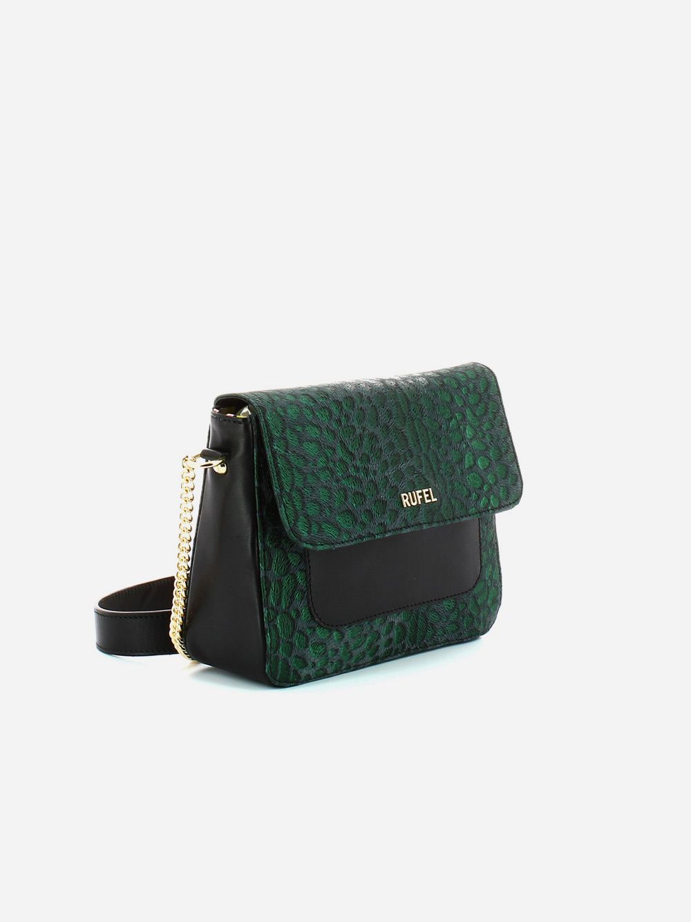 Green Leopard Shoulder Bag