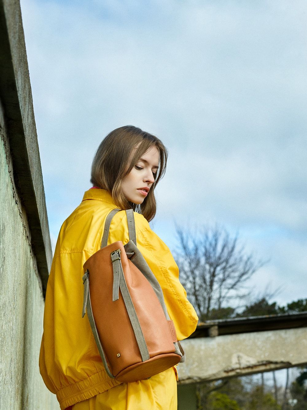 Drawstring Backpack Amber | Maria Maleta