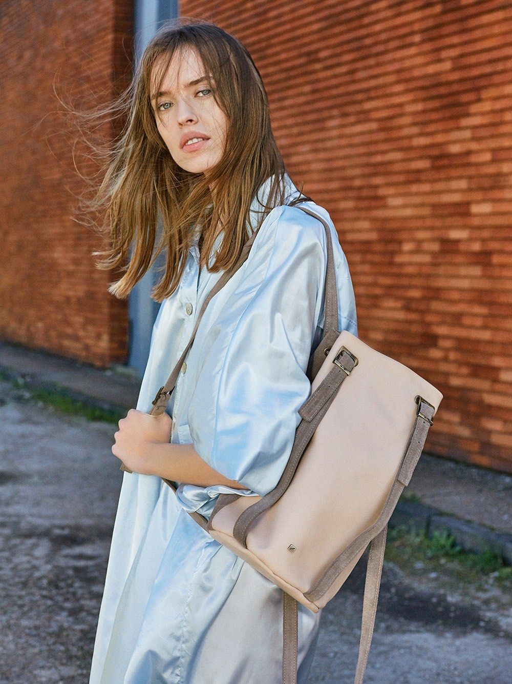 Drawstring Backpack Blush | Maria Maleta