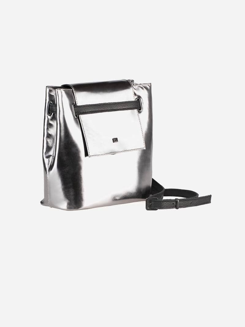 Metallic Mini Bucket Bag | Maria Maleta