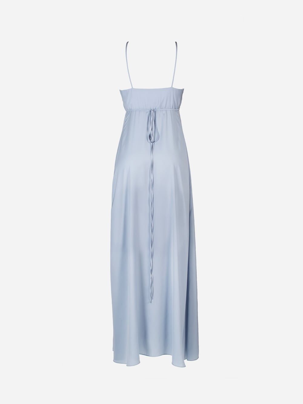 Fluid Pastel Blue Long Dress | Cleonice