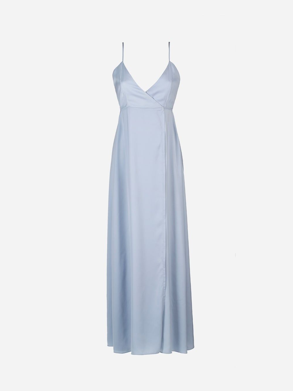 Fluid Pastel Blue Long Dress | Cleonice