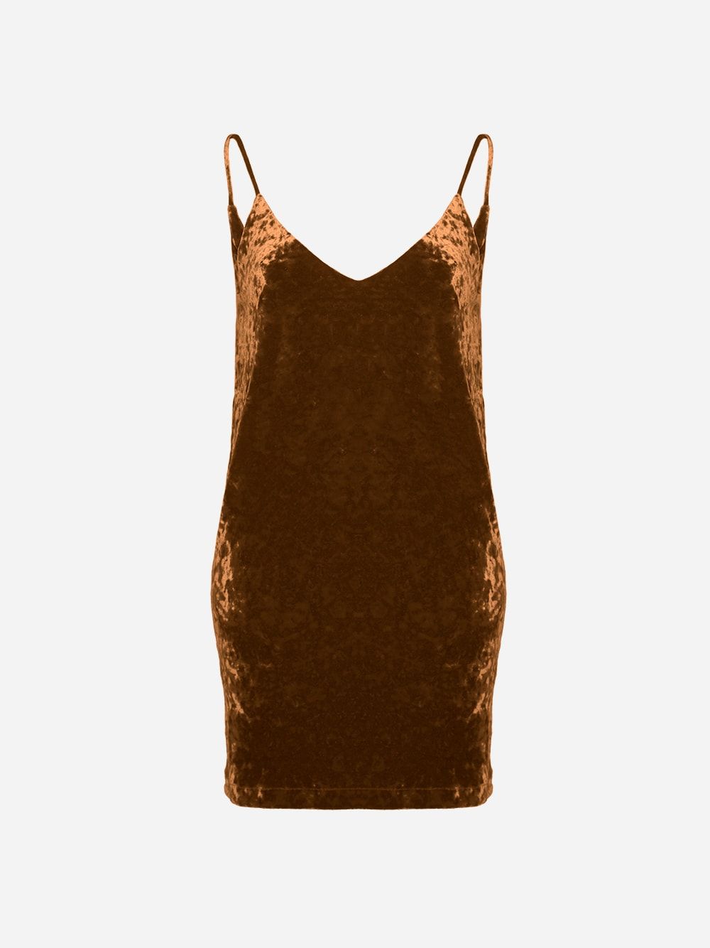 Gold Velvet Jersey Mini Dress | Cleonice