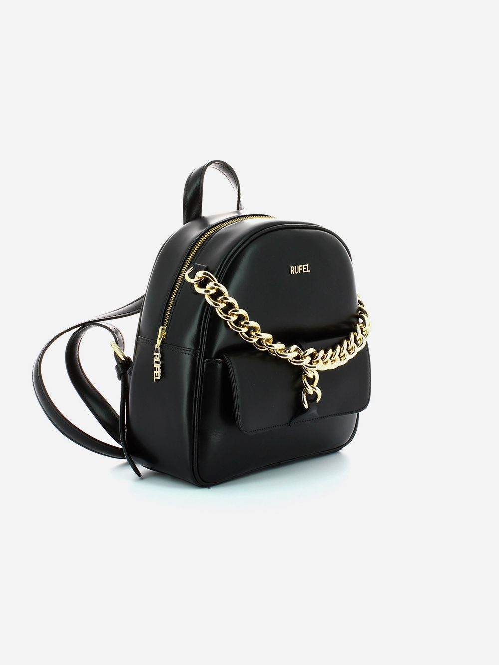 Black Leather Backpack