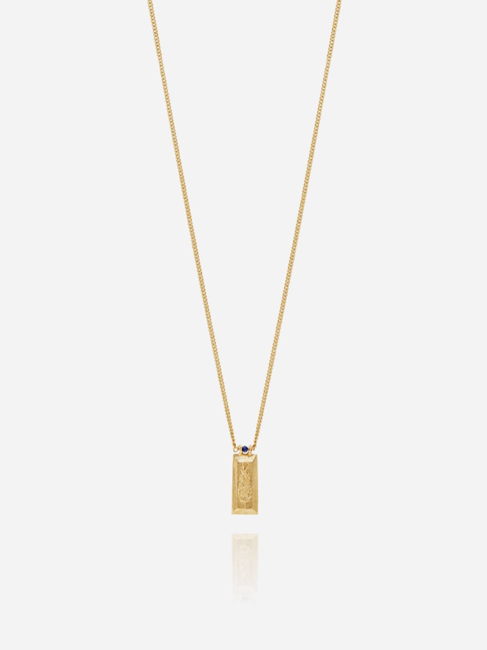 Elongated lavender necklace
