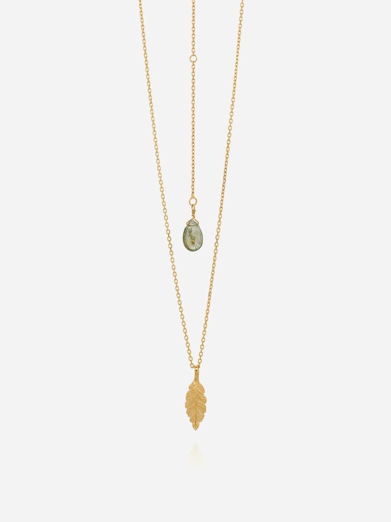 Leaf Golden Necklace | Sopro