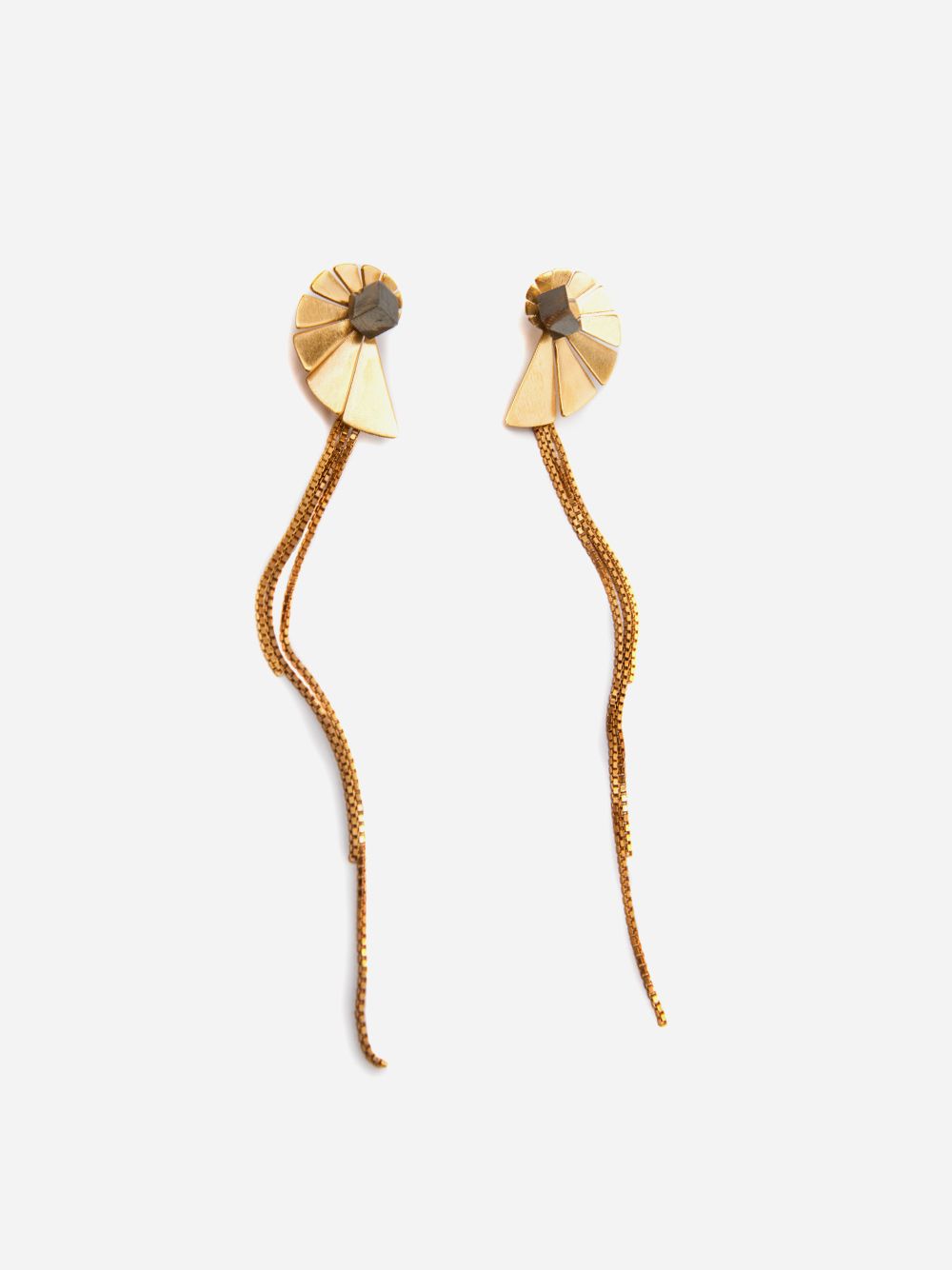 Nautilus Toujour Long Earrings | Vangloria