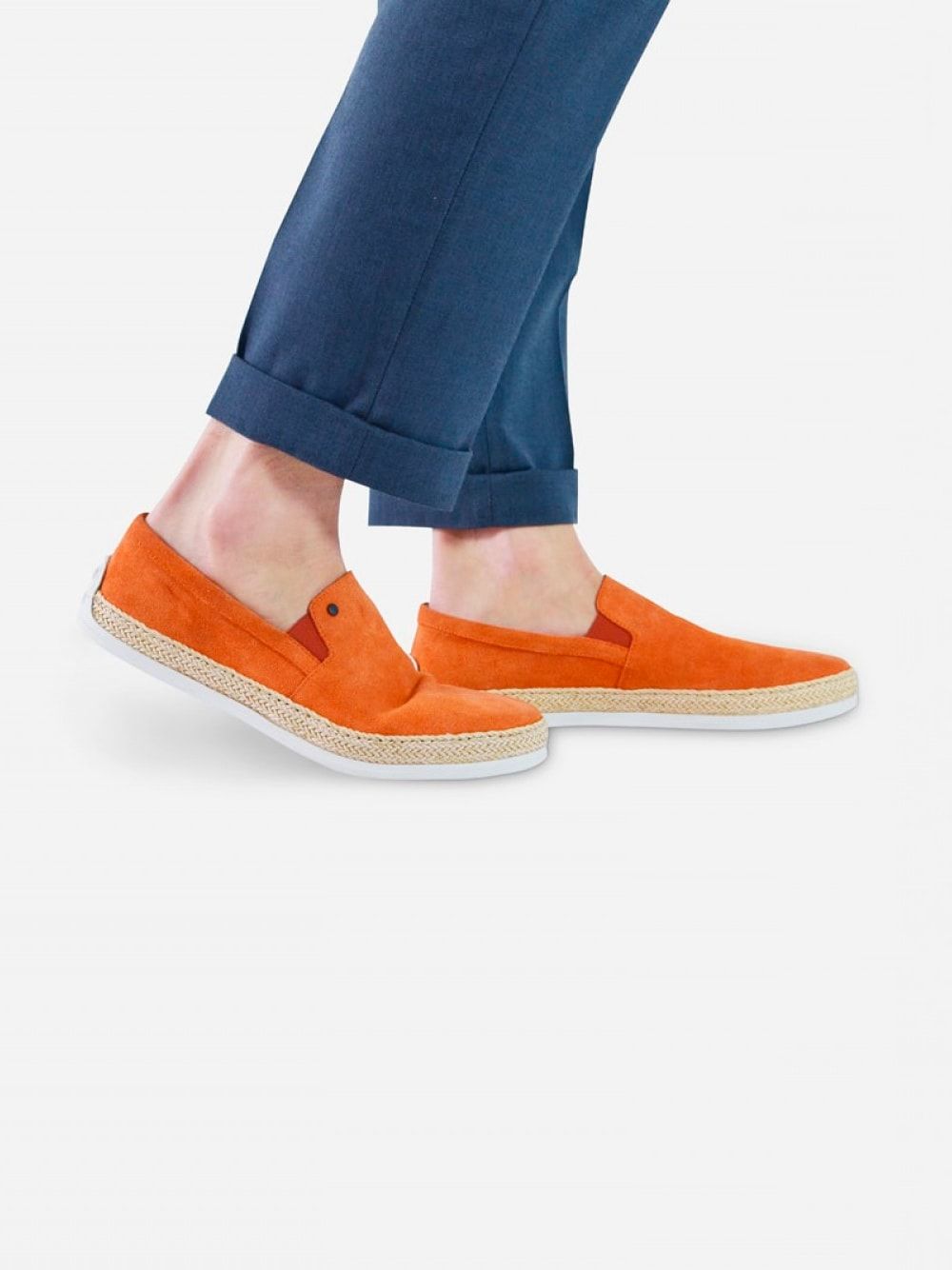 Orange Slip-on Sneakers