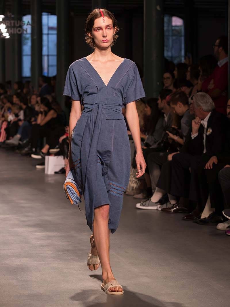 Beets Blue Denim Dress | Carla Pontes