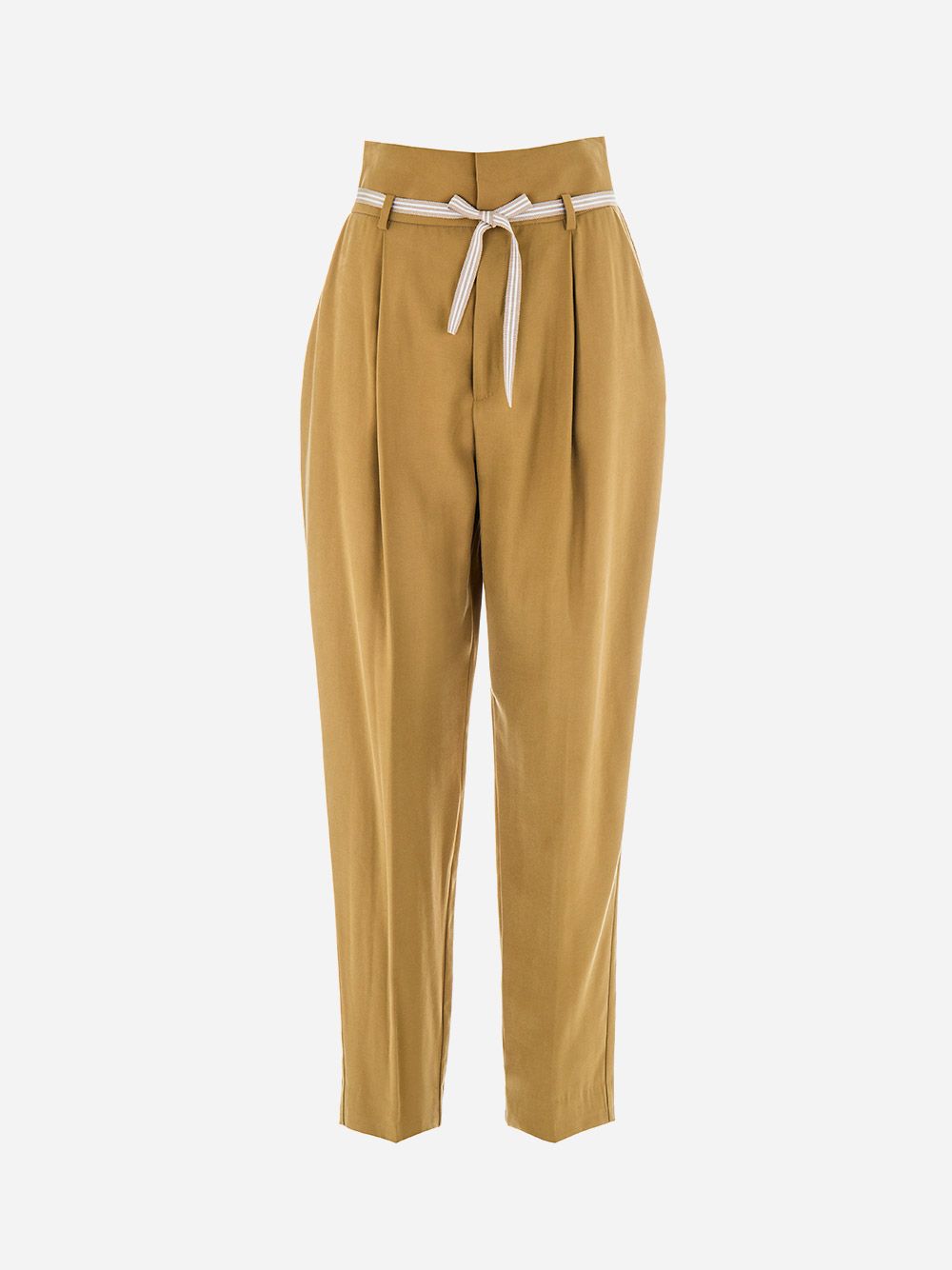 Brown Belted Trousers | Philomena