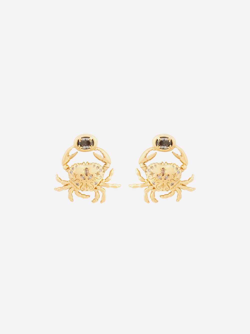 Vain Crab Grey Earrings