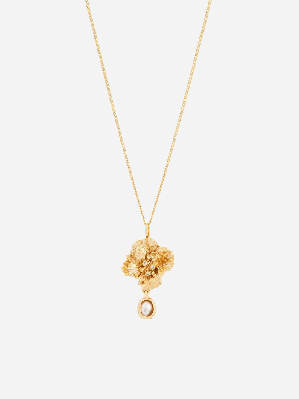 Colar La Fleur Avec Perle III