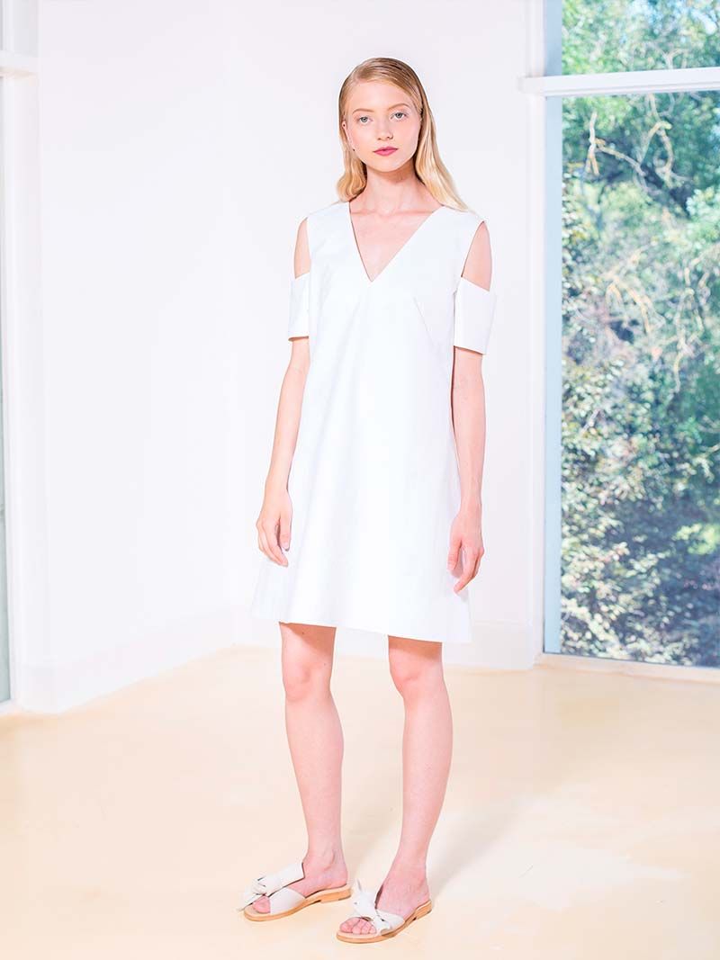 White V Dress | Imauve