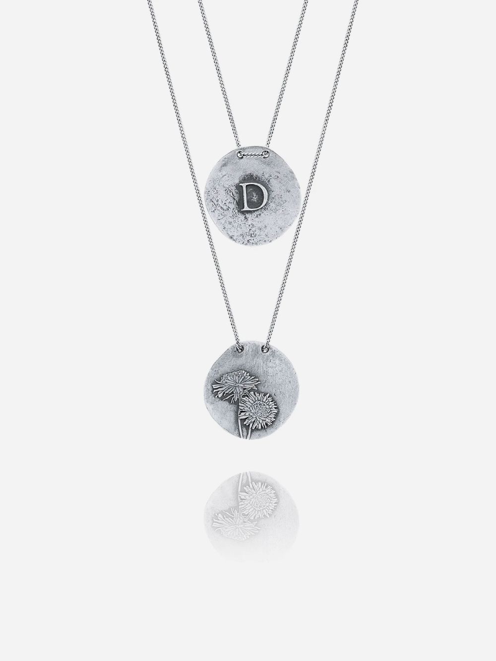Silver D Necklace