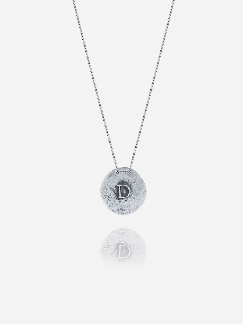 Silver D Necklace