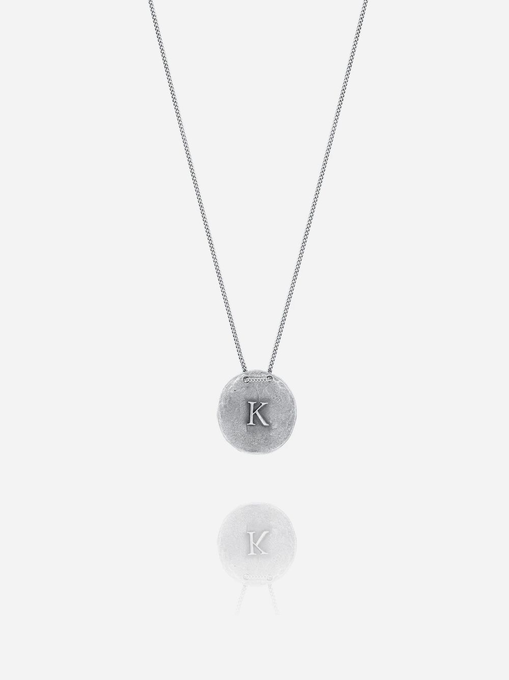 Silver K Necklace