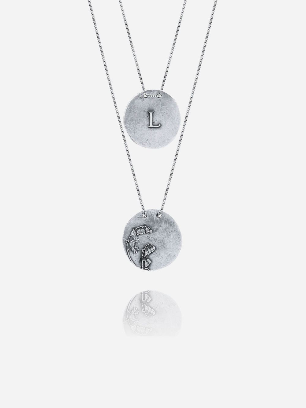 Silver L Necklace