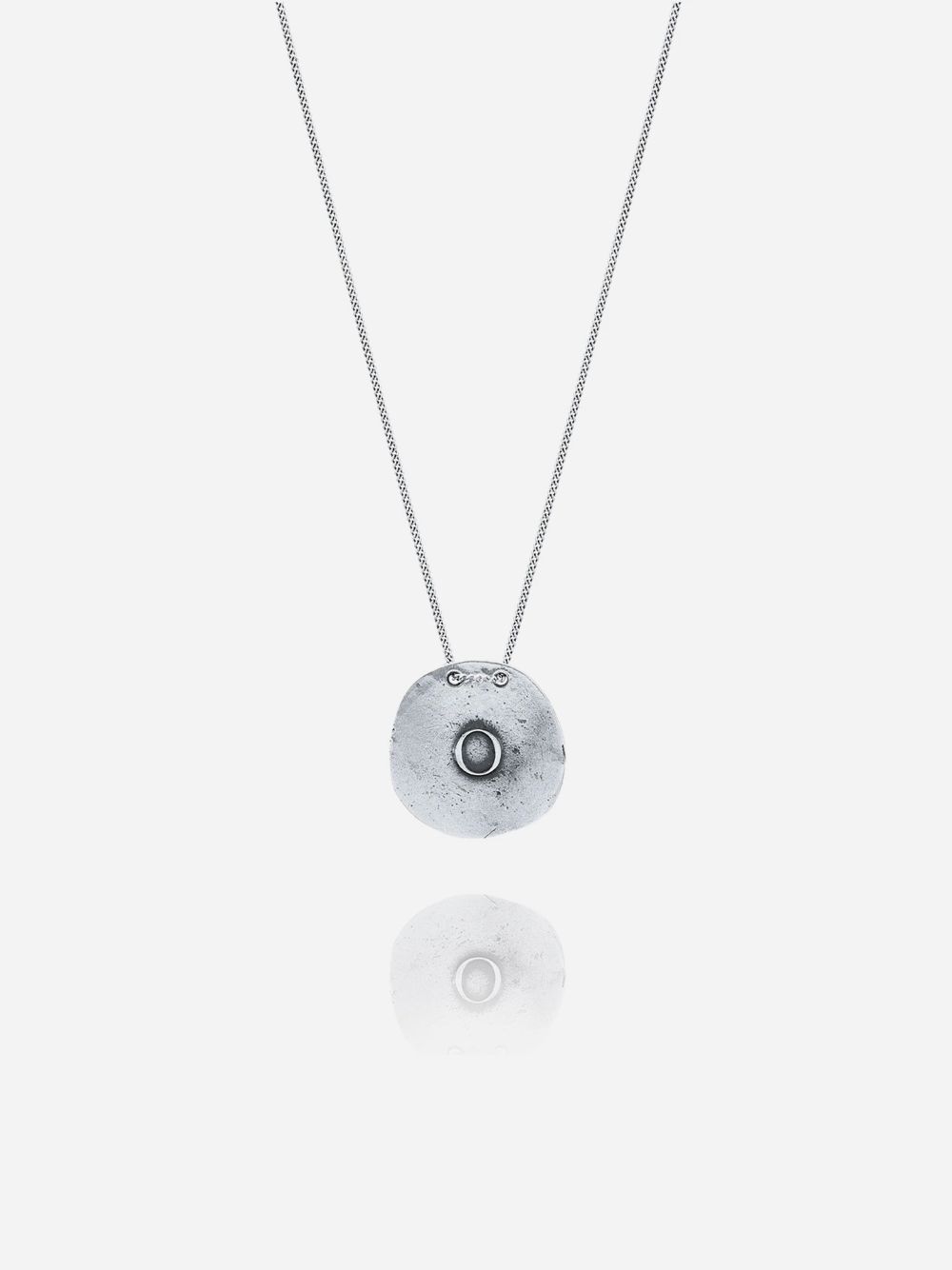 Silver O Necklace