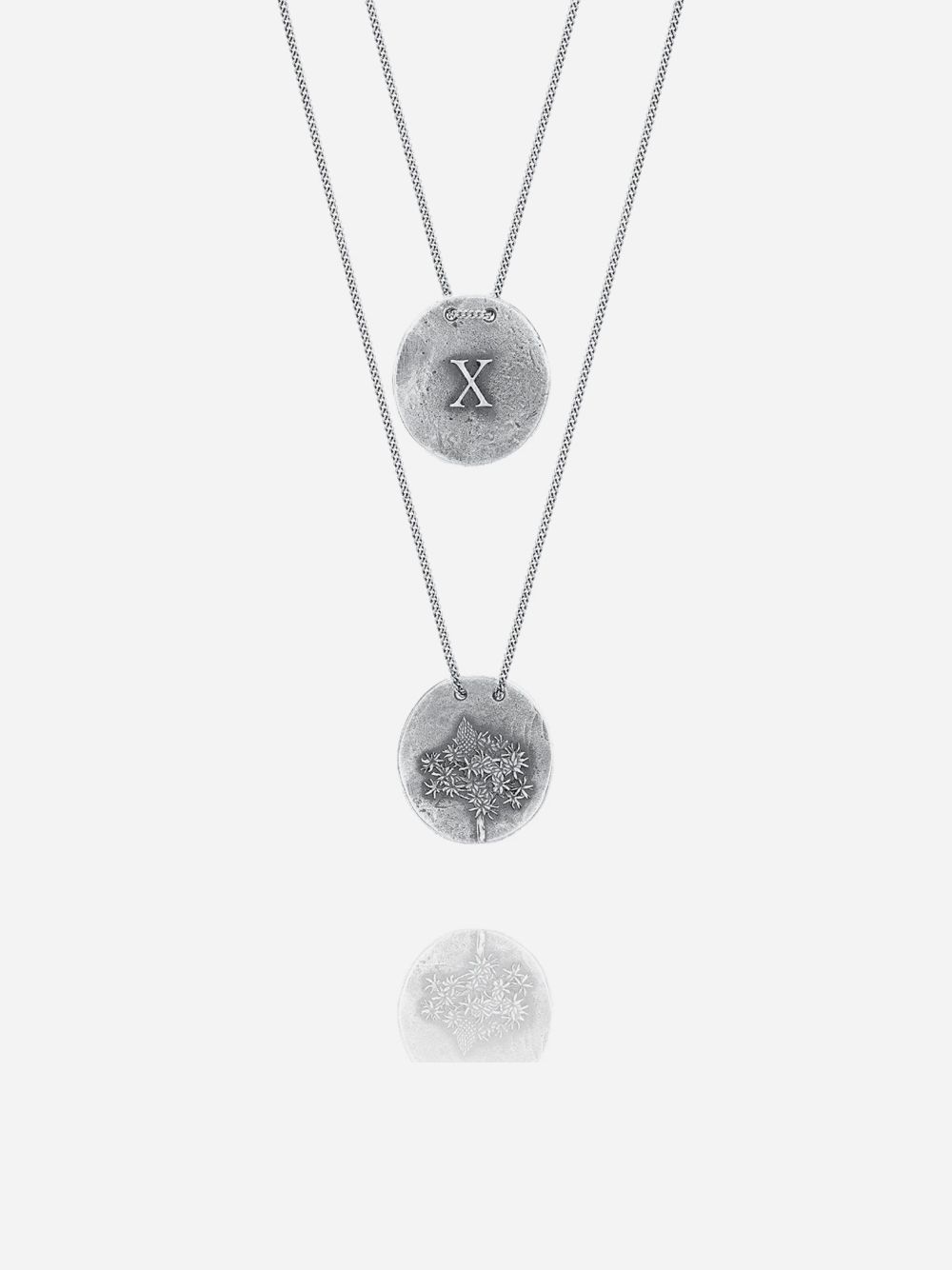 Silver X Necklace