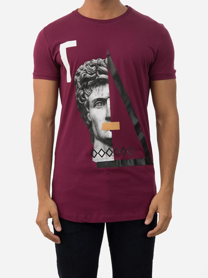 Statue Purple T-Shirt | Inimigo Clothing
