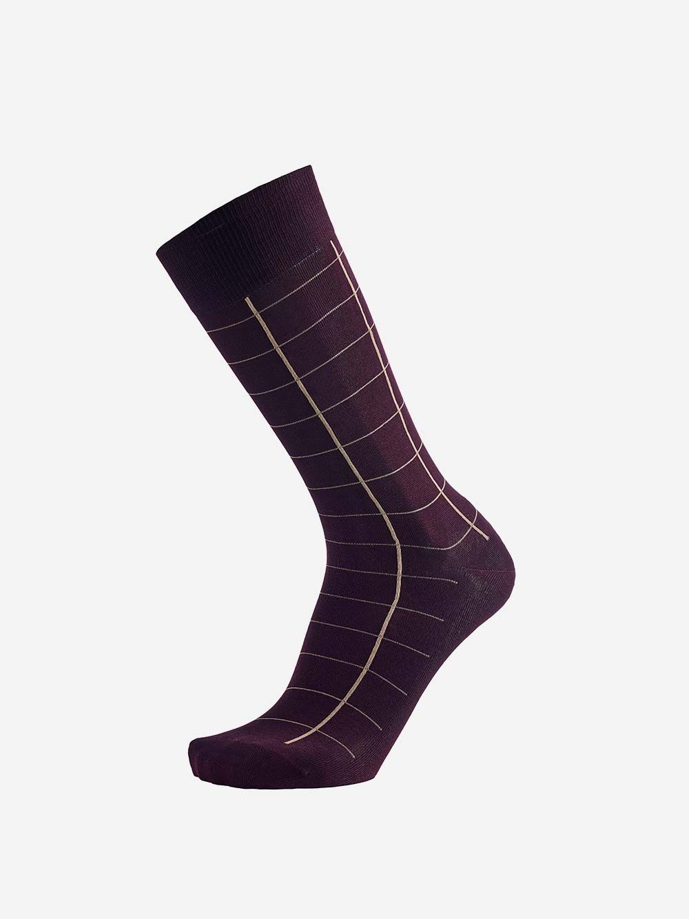 Striped Burgundy Socks | Westmister