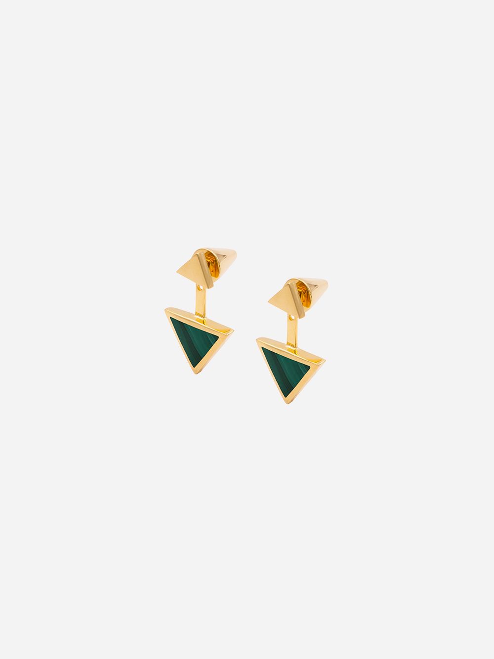 Triangolo Gold Earrings | Kimsu