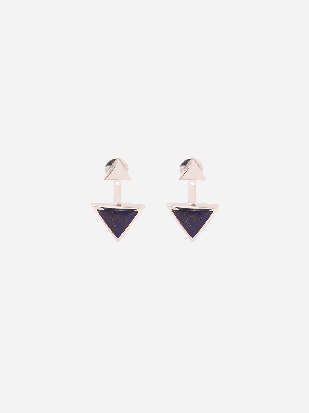 Triangolo Silver Earrings | Kimsu