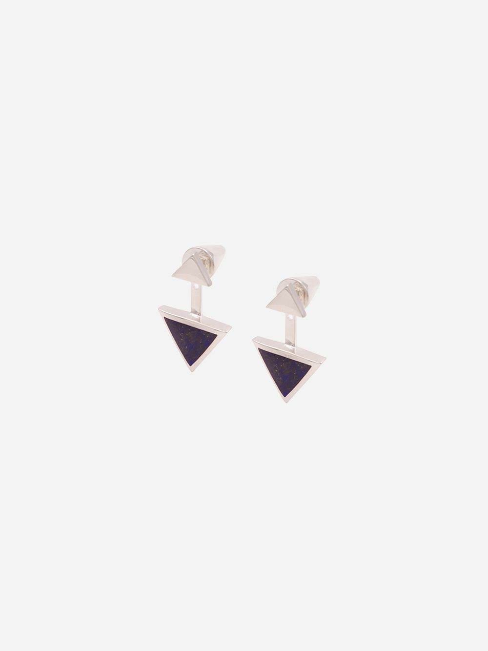 Triangolo Silver Earrings | Kimsu